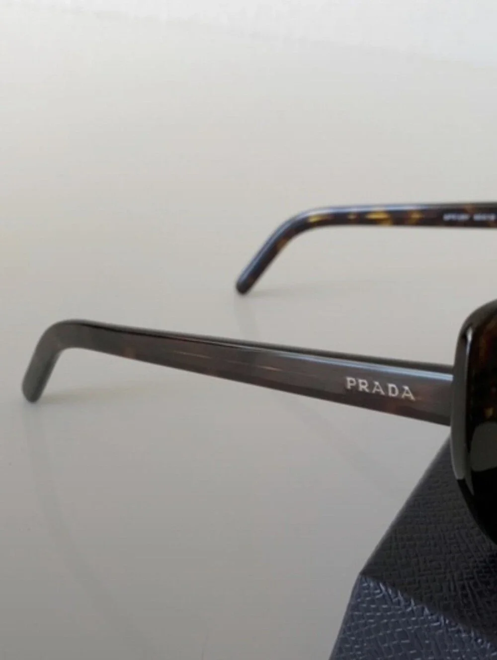PRADA Tortoiseshell Square Cat-Eye Women's Sunglasses - Brown Lenses